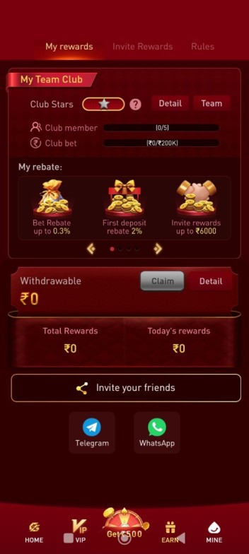 PGG App registration form screen for unlimited new user sign up bonus